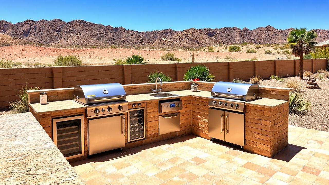 Outdoor kitchen appliance repair for Las Vegas backyards.